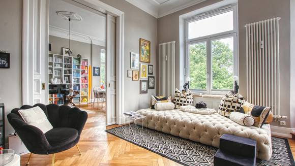 DREAMHOUSE Immobilien: Repräsentative Jugendstilwohnung mit diversen Highlights